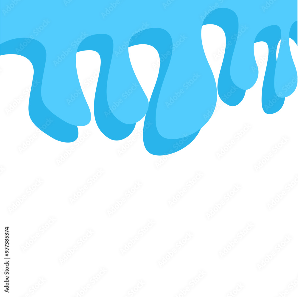 Dripping water isolated on transparent background. Blue paint. Dripping water isolated on transparent background. Blue paint.