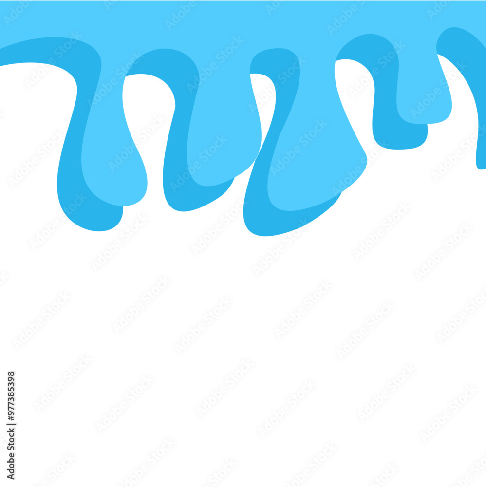 Dripping water isolated on transparent background. Blue paint. Dripping water isolated on transparent background. Blue paint.