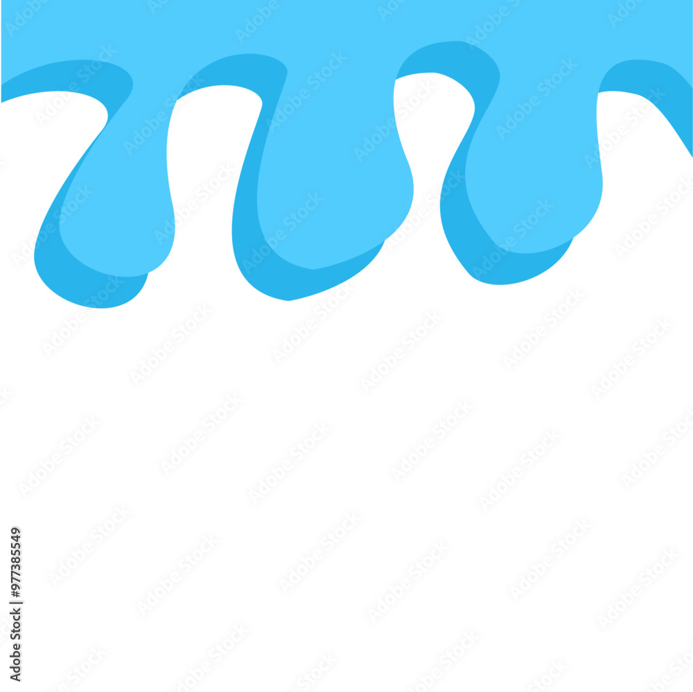 Dripping water isolated on transparent background. Blue paint. Dripping water isolated on transparent background. Blue paint.