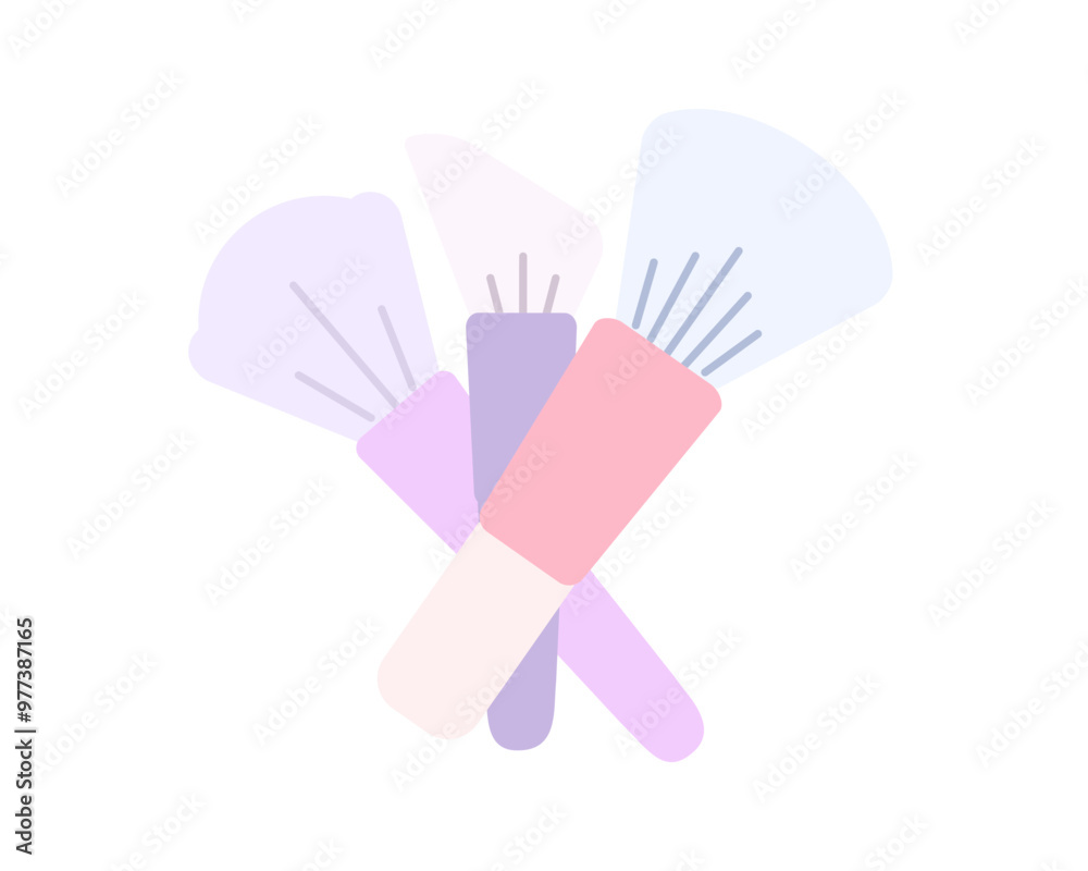 Fototapeta premium Beauty, Body Care and Cosmetics. Vector Linear Flat Icons and Design Elements