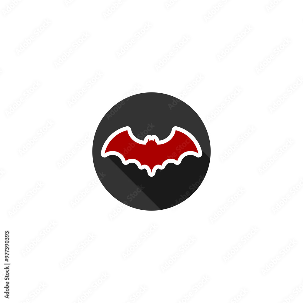 Fototapeta premium Flying bat icon isolated on transparent background