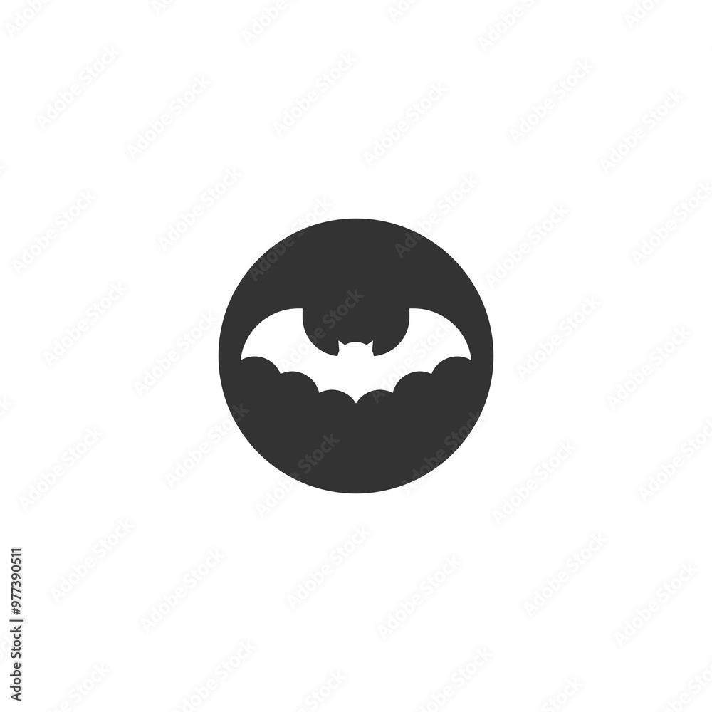 Obraz premium Bat animal icon isolated on transparent background