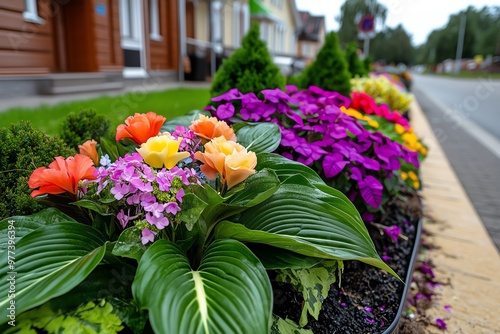 Wallpaper Mural A close-up of the colorful flowers and greenery lining Jomas Street, the heart of JÅ«rmalaâ€™s social scene Torontodigital.ca
