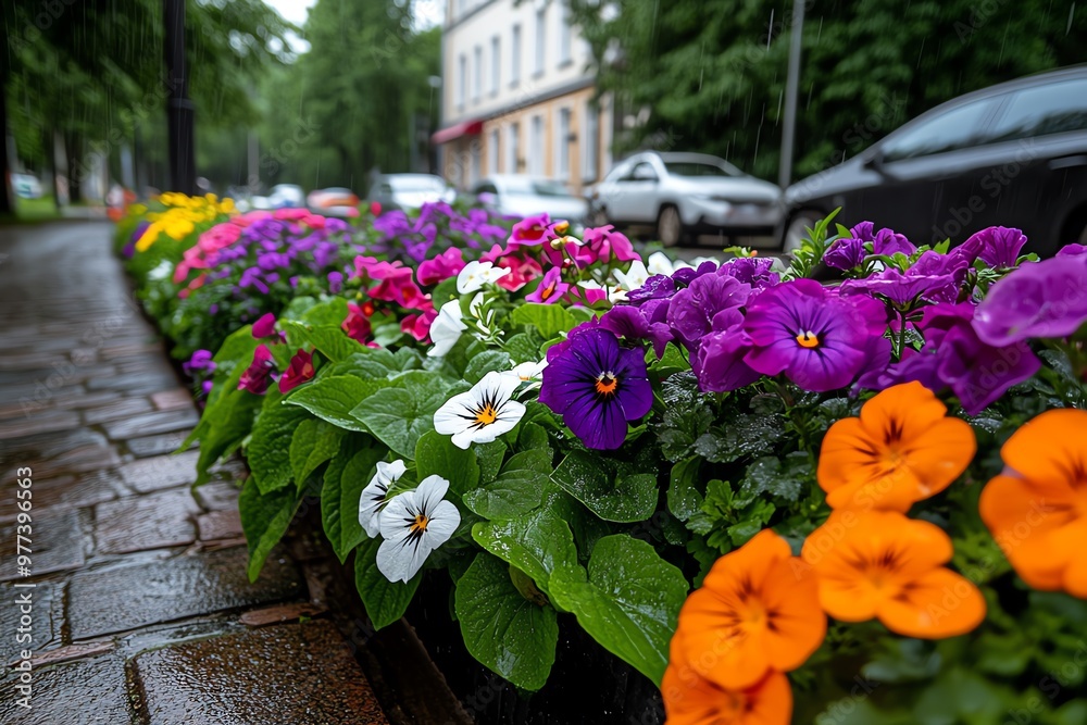 custom made wallpaper toronto digitalA close-up of the colorful flowers and greenery lining Jomas Street, the heart of Jūrmala’s social scene
