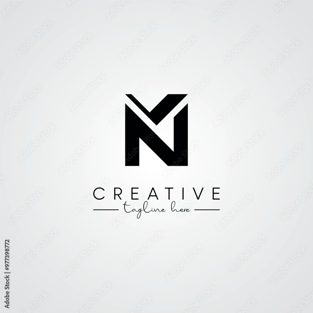 Modern Unique Artistic Letter NK KN Logo Design. Initial Based Letter Icon Logo. Modern Unique Artistic Letter NK KN Logo Design. Initial Based Letter Icon Logo.