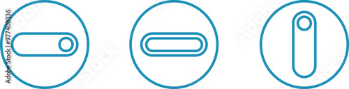 button abstraction, touch button, buttons for touch monitors and panels, round buttons with rotation