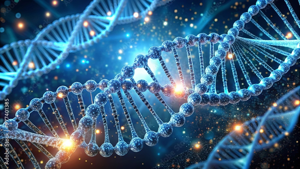 3D DNA Helix Model Scientific Abstract Background 3D DNA Helix Model Scientific Abstract Background
