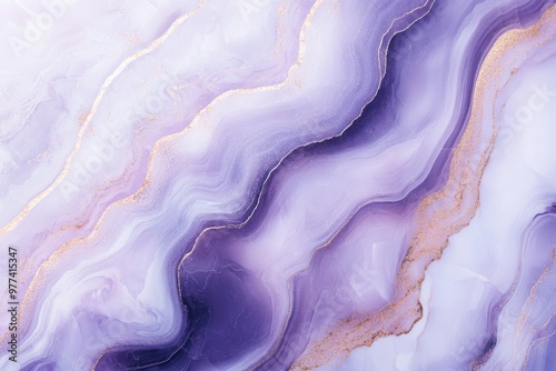 epoxy resin art, marble luxury pastel lavender purple lilac gold surface abstract background texture