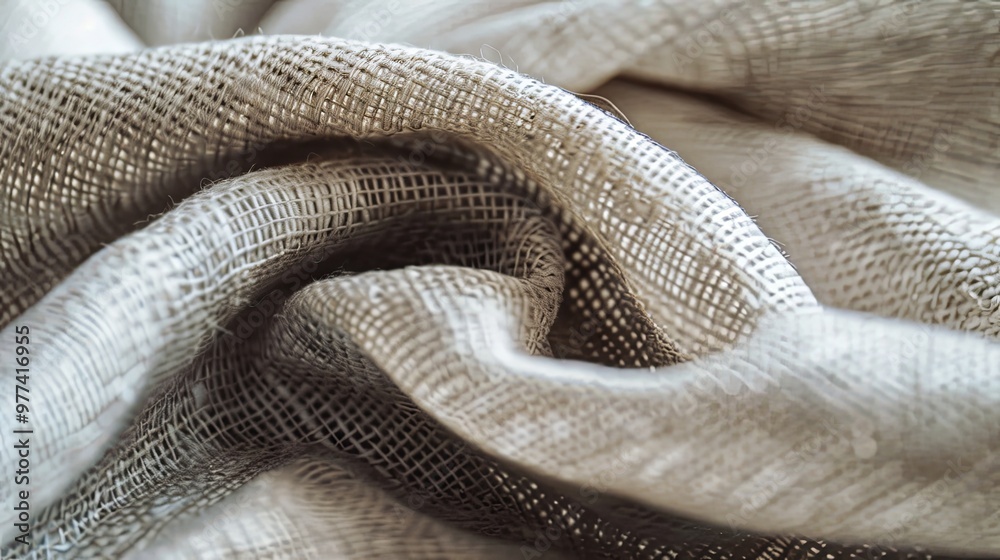 Close-Up Textured Fabric with Soft Weave Patterns Close-Up Textured Fabric with Soft Weave Patterns