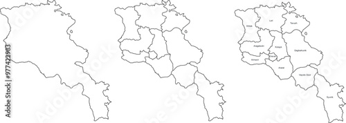 ARMENIA MAP with its administrative divisions and regions