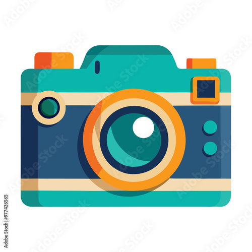 Camera vector illustration isolated on a white background