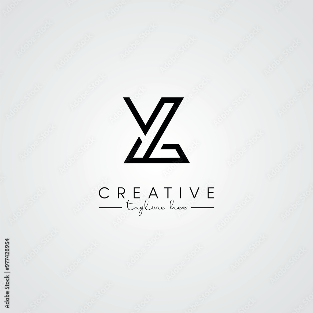 Modern Minimal Artistic Letter YL LY Logo Design. Initial Based Letter Logo Vector. Modern Minimal Artistic Letter YL LY Logo Design. Initial Based Letter Logo Vector.