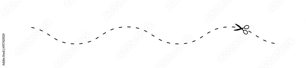 scissors on dashed line, dash line and scissors, dot outline and scissors scissors on dashed line, dash line and scissors, dot outline and scissors