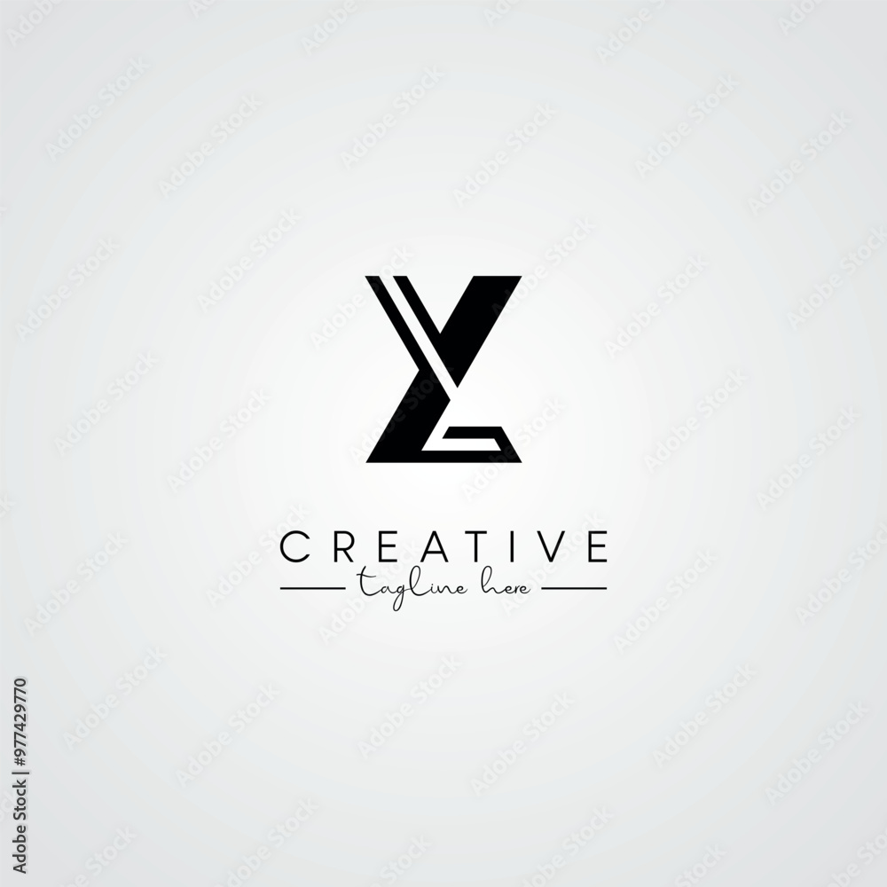 Modern Minimal Artistic Letter YL LY Logo Design. Initial Based Letter Logo Vector. Modern Minimal Artistic Letter YL LY Logo Design. Initial Based Letter Logo Vector.