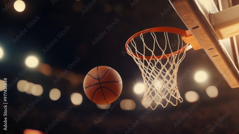 A dynamic image of a basketball being shot from the free-throw line, with the ball in mid-air and the hoop and backboard clearly visible. A dynamic image of a basketball being shot from the free-throw line, with the ball in mid-air and the hoop and backboard clearly visible.