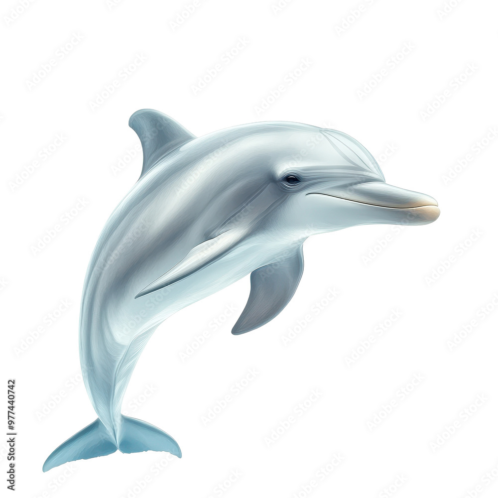 A dolphin is leaping out of the water A dolphin is leaping out of the water