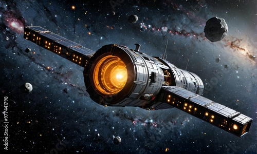 Wallpaper Mural Advanced Spacecraft in Orbit Torontodigital.ca