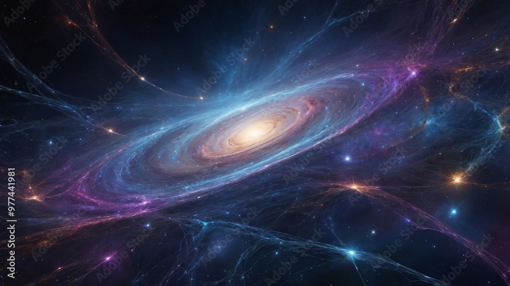 Obraz premium Cosmic Weave Network