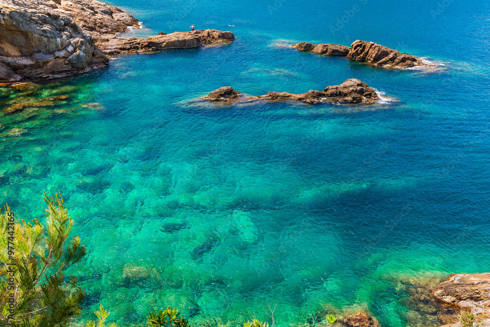Obraz premium Calas de Aguafreda y Sa Tuna, Begur, Catalonia, Spain