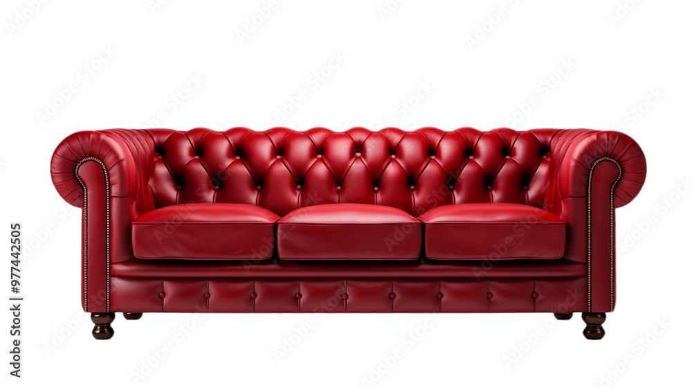 Red leather sofa Red leather sofa