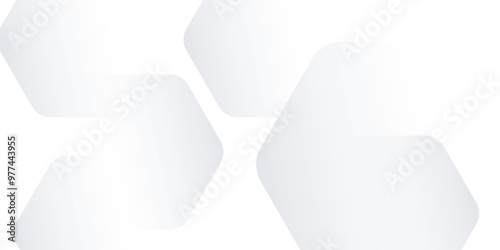 hexagon white geometric background with diamond and triangle shapes layered pattern design