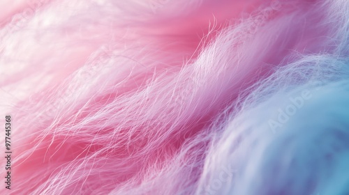 Soft pastel fibers blend seamlessly in a whimsical display of pink and blue colors