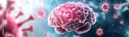 Digital Brain Surrounded by...
