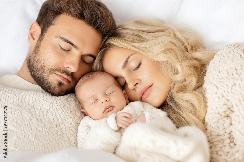 Newborn Baby With Mother And Father Newborn Baby With Mother And Father