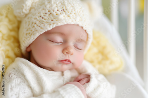 Newborn Baby In Incubator