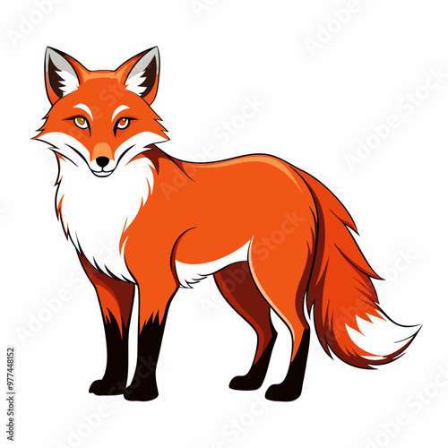 Fox Black vector silhouette
