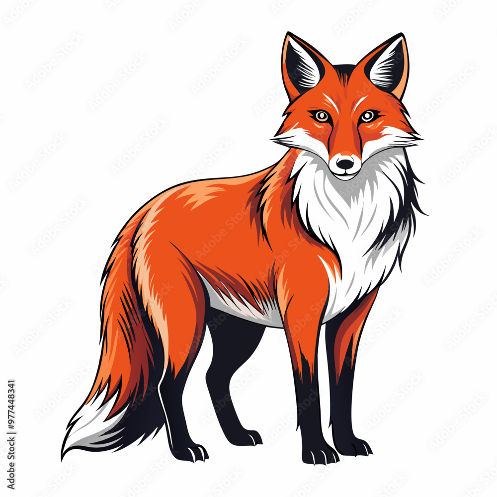 Fox Black vector silhouette Fox Black vector silhouette
