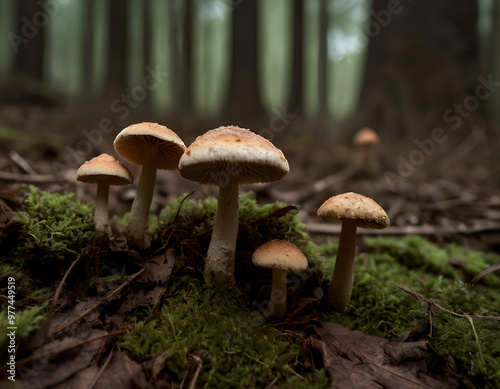 mushroom in the forest, mushrooms in the forest