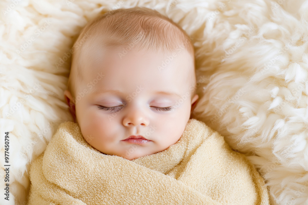 Swaddled Newborn Baby Swaddled Newborn Baby