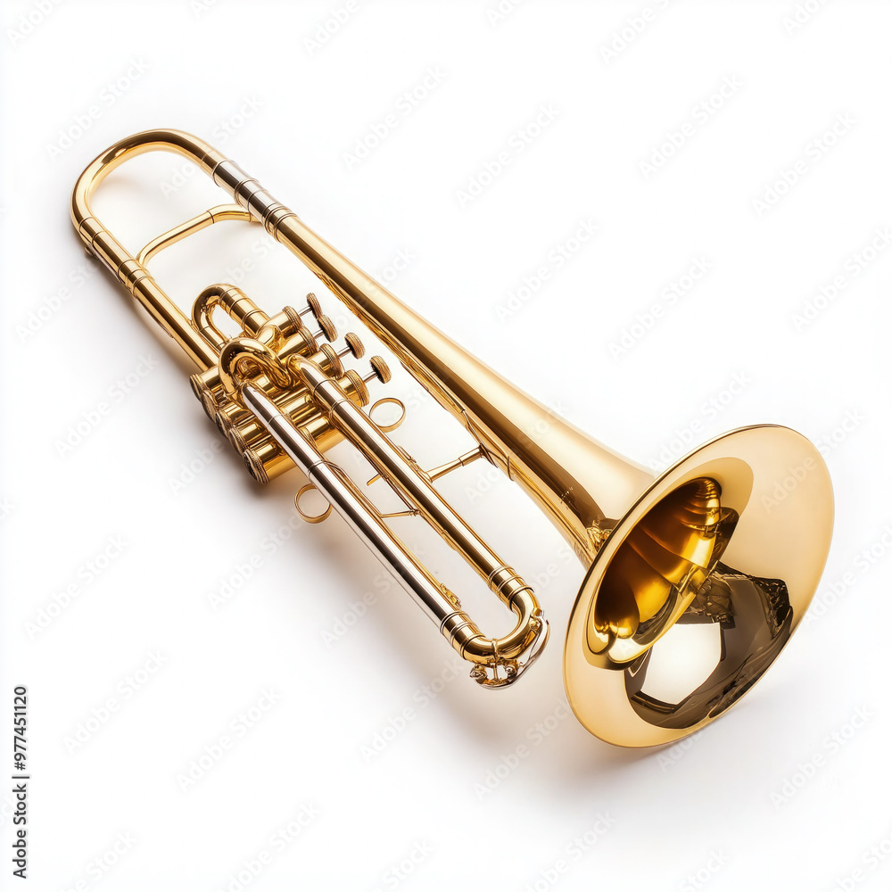 Obraz premium Trombone Isolated