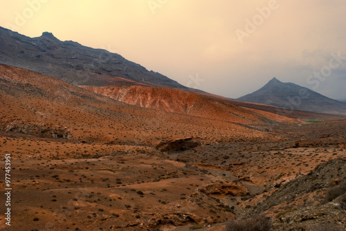 Landscape in Fuerteventura, Canary Islands