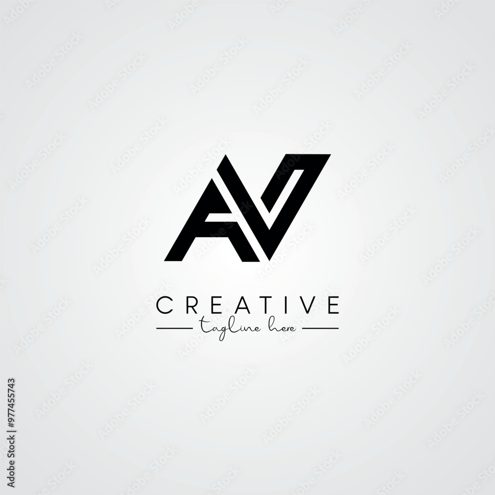 Abstract Minimal Artistic Letter AN NA Logo Design. Initial Based Letter Logo Symbol. Abstract Minimal Artistic Letter AN NA Logo Design. Initial Based Letter Logo Symbol.