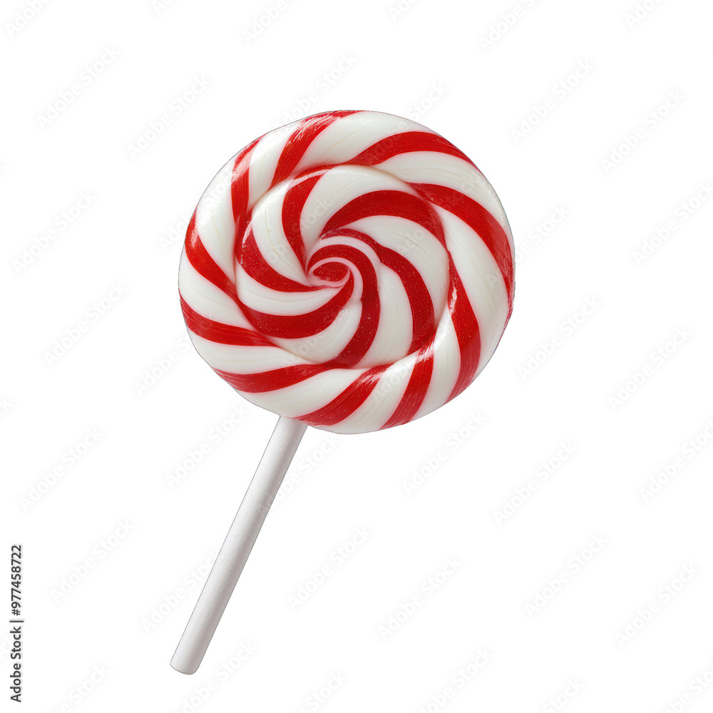 A vibrant red and white spiral lollipop, perfect for sweet treats, celebrations, or festive occasions. transparent background A vibrant red and white spiral lollipop, perfect for sweet treats, celebrations, or festive occasions. transparent background
