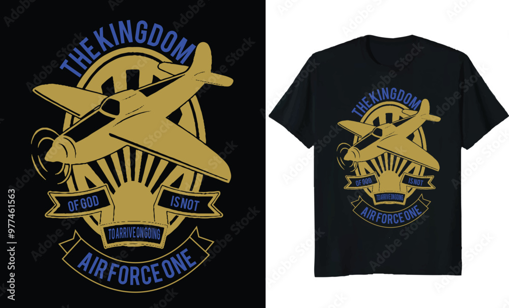Fototapeta premium air force t-shirt design