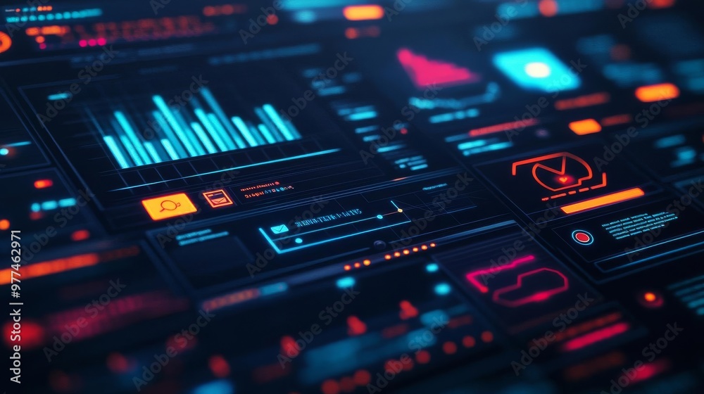 Real-time user feedback tool, holographic sentiment analytics, glowing engagement indicators, futuristic insights Real-time user feedback tool, holographic sentiment analytics, glowing engagement indicators, futuristic insights