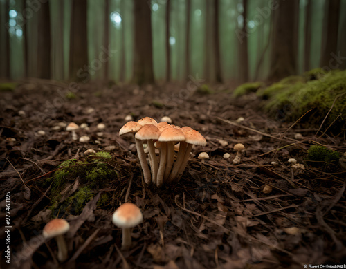 mushroom in the forest, mushrooms in the forest