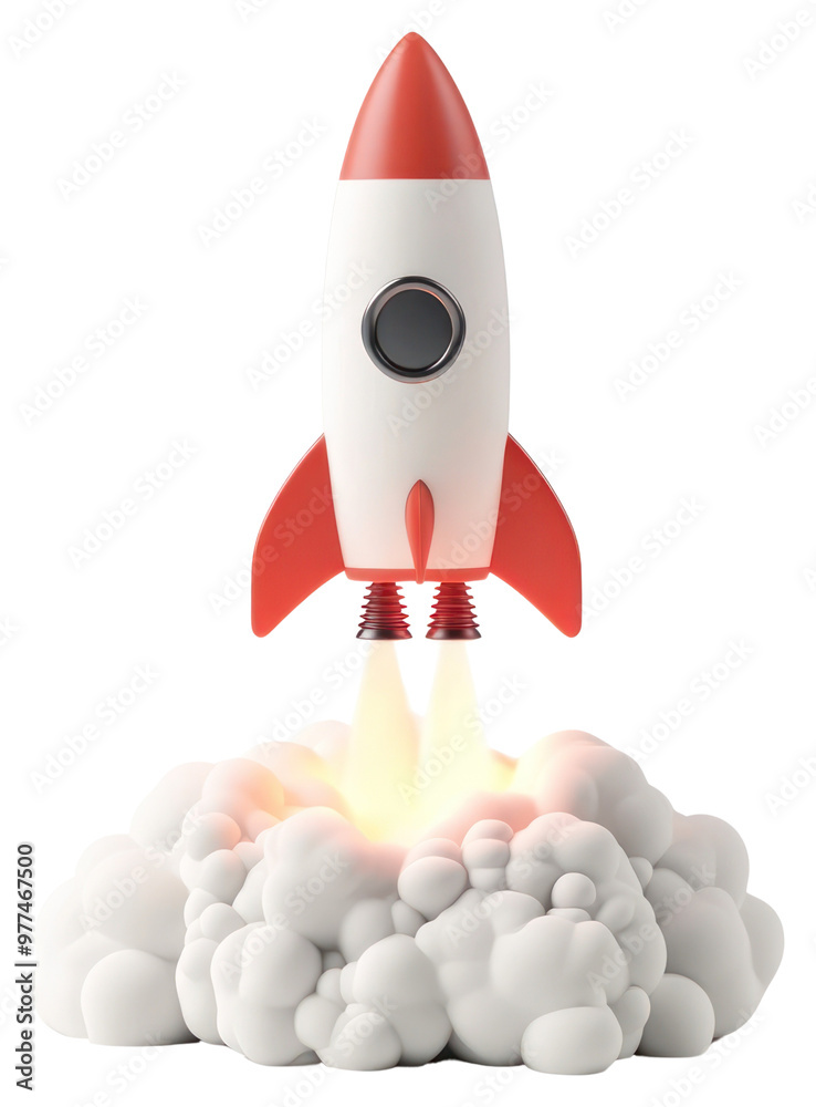 PNG A rocket taking off launch art illustration. PNG A rocket taking off launch art illustration.