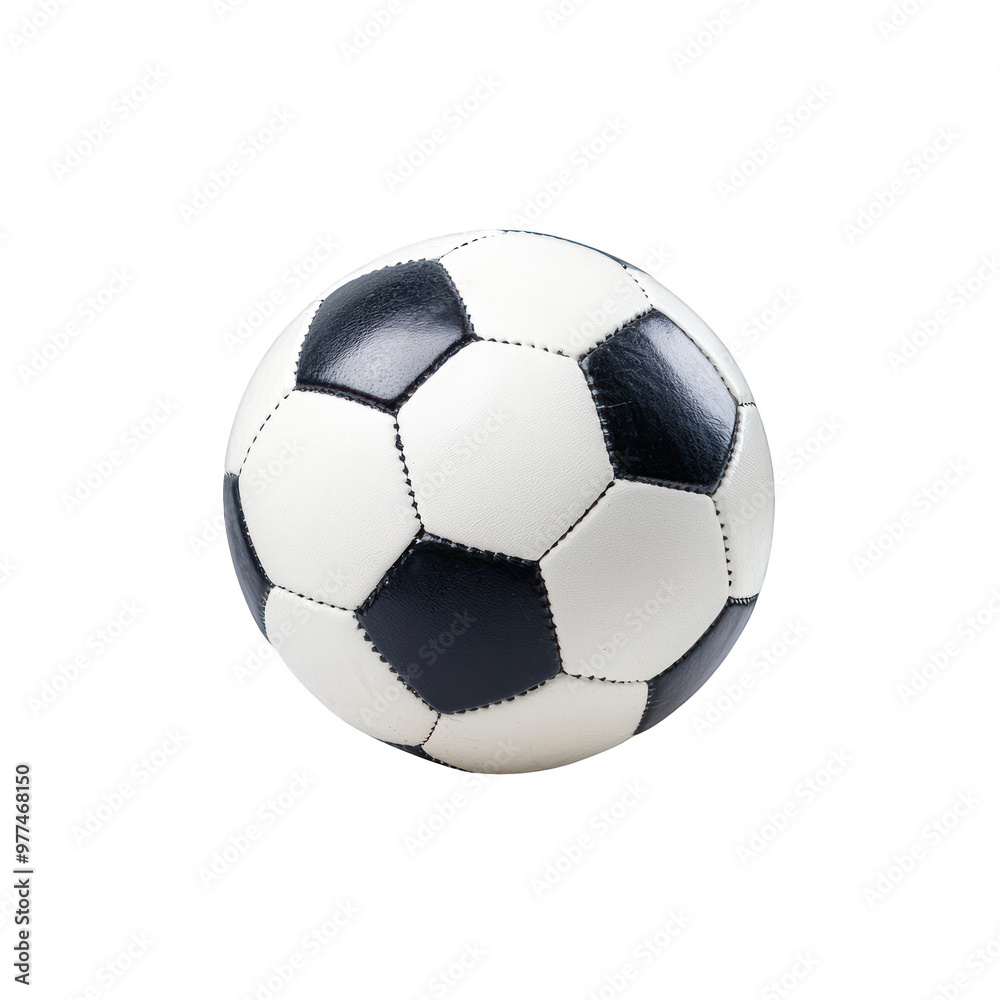 A classic black and white soccer ball, perfect for sports-themed projects and designs. Ideal for football-related imagery. transparent background A classic black and white soccer ball, perfect for sports-themed projects and designs. Ideal for football-related imagery. transparent background