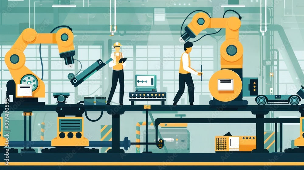 Factory Automation with Robotic Arms Factory Automation with Robotic Arms