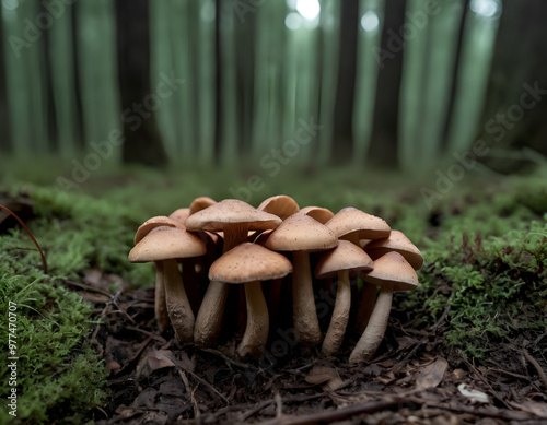 mushrooms in the forest, mushroom in the forest, mushrooms in the woods