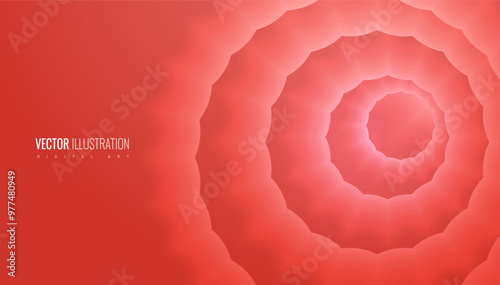 Gut and stomach walls realistic illustrations of mucous. Banner сoncept for medical illustrations, health education, and anatomy studies. Vector illustration.