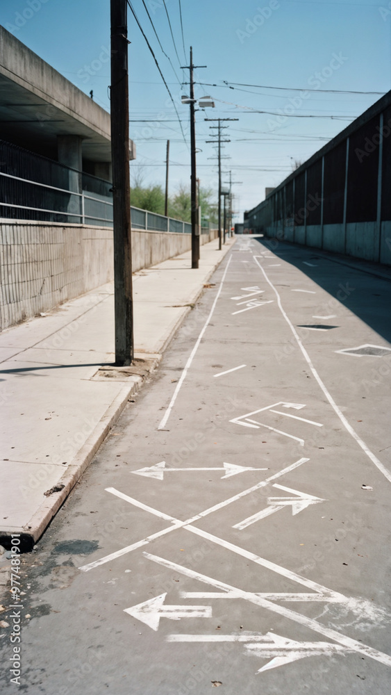 Hand-Drawn Chalk Directional Arrows and Marks Hand-Drawn Chalk Directional Arrows and Marks