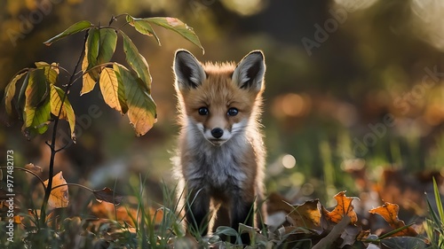 fox in the grass