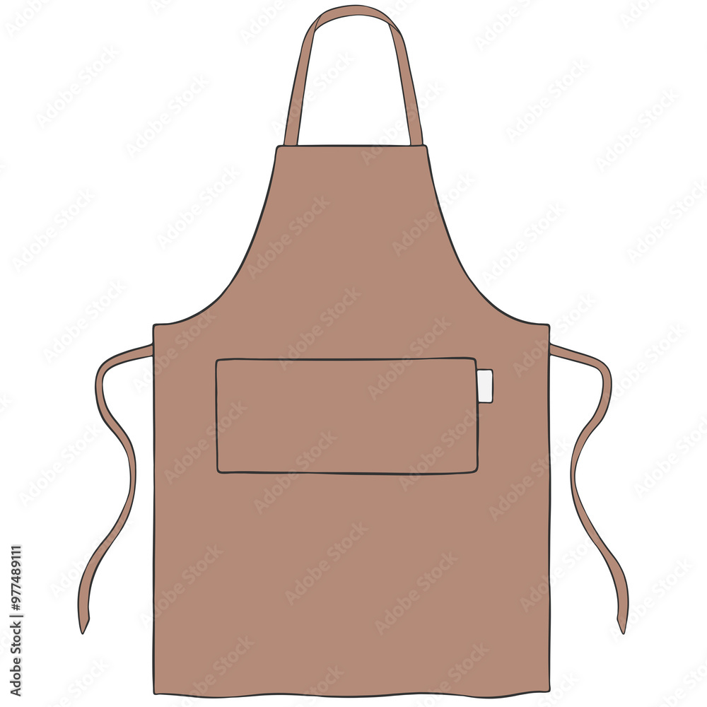 light brown apron mockup light brown apron mockup