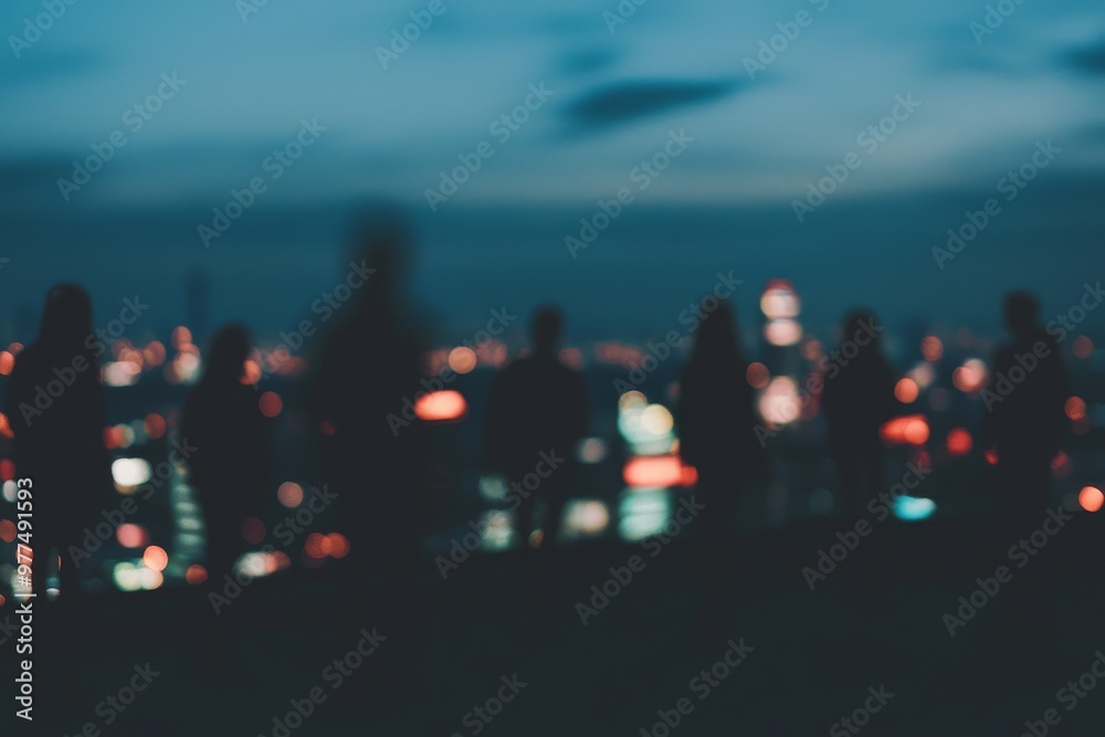 Bangkok night skyline from rooftop with concrete terrace. Organization of international business consulting candidates. HR and networking icons in the heart of the city. Double exposure. Bangkok night skyline from rooftop with concrete terrace. Organization of international business consulting candidates. HR and networking icons in the heart of the city. Double exposure.