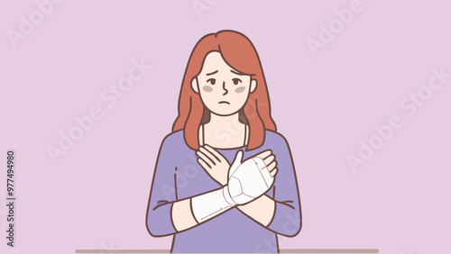 Accident insurance of a patient sustained an arm injury and his arm was in a cast for healthcare and medical